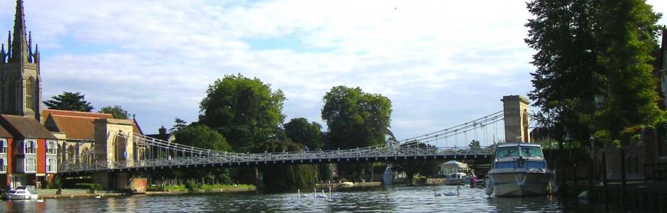 Marlow bridge and church